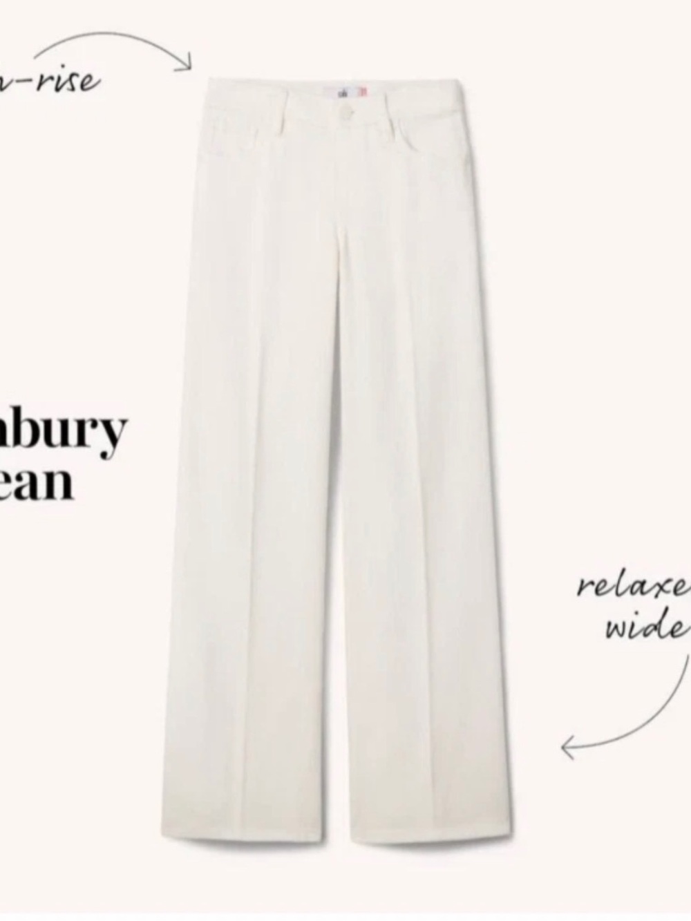 NWT CAbi | White Ashbury Jeans | Style #6700R | Size 4
